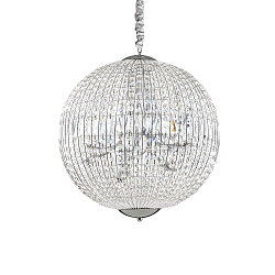 Pendant luminaire LUXOR SP12, 12 flames, G9, 40W, chromee