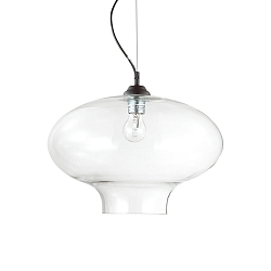 Pendant luminaire BISTRO\' SP1 ROUND, E27, transparent
