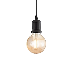 Retro pendant luminaire FRIDA, E27max. 60W, black