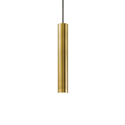 Pendant luminaire LOOK, IP20, � 6cm, incl. GU10 MR16 28W 3000K, burnished