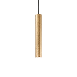 Pendant luminaire LOOK, IP20, � 6cm, incl. GU10 MR16 28W 3000K, gold