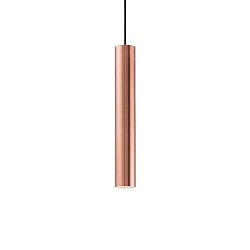 Pendant luminaire LOOK, IP20, � 6cm, incl. GU10 MR16 28W 3000K, copper