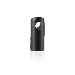 Cable holder for mounting on wall or ceiling, � 1.5cm / H 3cm, black