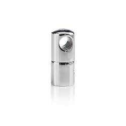 Cable holder for mounting on wall or ceiling, � 1.5cm / H 3cm, chrome