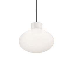 Outdoor pendant luminaire CLIO, IP44, E27, without cover, aluminium, white
