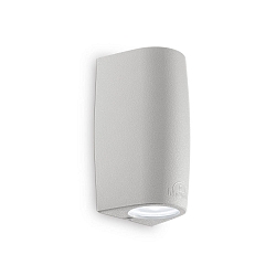 Outdoor wall luminaire KEOPE AP2, Up/Down, IP55, incl. 2x GU10 3.5W 4000K, resin / acrylic, grey