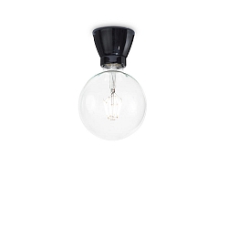 Wall / Ceiling luminaire WINERY, E27 max. 60W, straight, ceramics, black