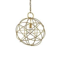 Pendant luminaire KONSE, 1 flame, � 40cm, E27, satined dark gold