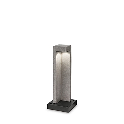 Outdoor LED floor luminaire TITANO BIG, height 74cm, granite grey resin