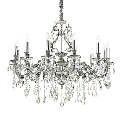 Chandelier GIOCONDA, 12 flames , � 90cm, E14, gold