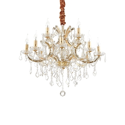 Chandelier NAPOLEON, 12 flames, � 60cm, E14, gold