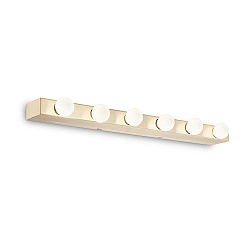 Mirror luminaire PRIV�, IP20, 6 flames, width 60.5cm, E14, brass