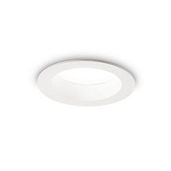 LED recessed spot BASIC WIDE, IP44, � 10.3cm, 10W 3000K 1000lm 85�, matt white