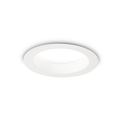 LED recessed spot BASIC WIDE, IP44, � 14.4cm, 15W 3000K 1500lm 87�, matt white