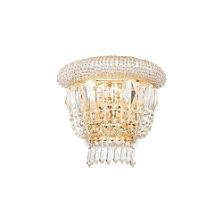 Wall luminaire DUBAI, 2 flames, E14, metal / refined chrystal