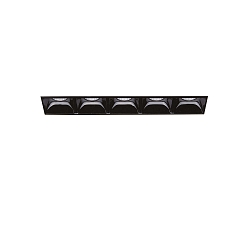 LED ceiling luminaire LIKA TRIMLESS, recessed mounting, lenght 14.6cm, 10W 3000K 1100lm 29�, white / black