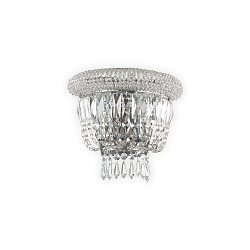 Wall luminaire DUBAI, 2 flames, E14, metal / refined chrystal, chrome