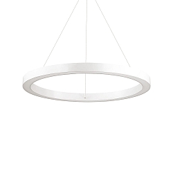 LED pendant luminaire ORACLE ROUND, � 70cm, 43W 3000K 2800lm, white