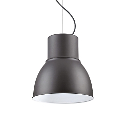 Pendant luminaire BREEZE BIG, � 46.5cm, E27, adjustable height, anthracite / white enamelled