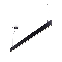 LED pendant luminaire LINUS, 68W 3000K 3850lm 2x104�, 1-10V dimmable, black