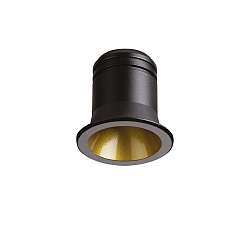 Recessed LED spot VIRUS, IP20, � 4cm, 3W 3000K 210lm 20�, CRi >90, black / gold