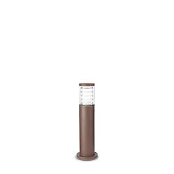 Outdoor floor luminaire TRONCO, IP54, height 40.5cm, E27, coffee brown