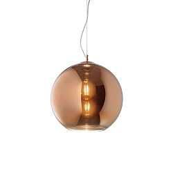 Pendant luminaire NEMO, � 20cm, incl. E27 LED 3.2W 3000K, copper