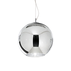 Pendant luminaire NEMO, � 40cm, incl. E27 LED 3.2W 3000K, full chrome