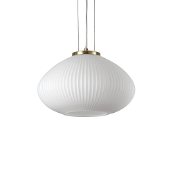 Pendant luminaire PLISSEE, � 35cm, E27, blown edged glass