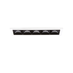 ceiling recessed luminaire LIKA D14 FI RECESSED TRIM 5 flames, on/off, with trim IP20, white matt 