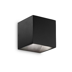 outdoor wall luminaire RUBIK up / down, square IP54, black