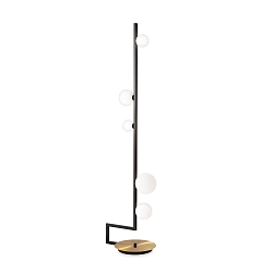 floor lamp BIRDS PT5 5 flames, with switch G9 IP20, black matt 