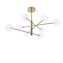 pendant luminaire EQUINOXE SP8 8 flames G4 IP20, chrome