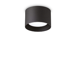 ceiling luminaire SPIKE PL1 ROUND GX53 down, round, rigid GX53 IP20, black matt 