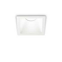 ceiling recessed luminaire GAME TRIM SQUARE 84MM square, rigid, UGR < 19, switchable IP40/IP20, white 