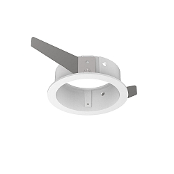 recessed housing BENTO 1-fold, round, with frame, white