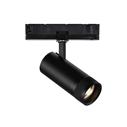 3-phase spot EOS 25W 1-10V adjustable, focusable IP20, black matt dimmable