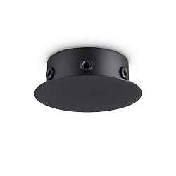 canopy MAGNETICO 6 LUCI round, 6-fold, black matt