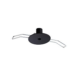 recessed canopy ROUND RECESSED 1-fold, round, black matt