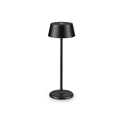 battery table lamp PURE IP54, black dimmable