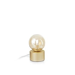 table lamp PERLAGE G9 IP20, amber, satined brass 
