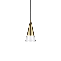 pendant luminaire CONO SP1 1 flame, conical GU10 IP20, brass 