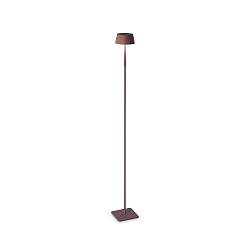 battery floor lamp PURE IP54, coffee brown dimmable