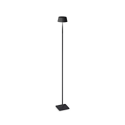 battery floor lamp PURE IP54, black dimmable