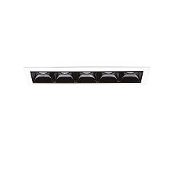 ceiling recessed luminaire LIKA D14 FI RECESSED TRIM 5 flames, on/off, with trim IP20, white matt 