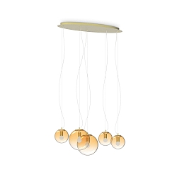 pendant luminaire MAPA CLEAR SP5 5 flames E27 IP20