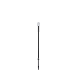 gorund spike luminaire TWIGGY SPHERE H65 IP65, black 