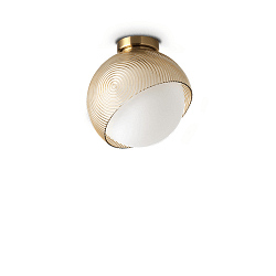 ceiling luminaire BLOOM D22 with lamp socket E27 IP20, brass