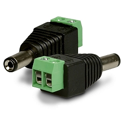 round connector MALE 2-pole to clamp