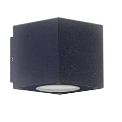 Outdoor LED wall luminaire Up&Down, severally focusable, 2x3W CREE, IP54, 3000K 290lm 15�-90�, aluminium, anthracite